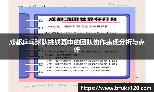成都乒乓球队挑战赛中的团队协作表现分析与点评